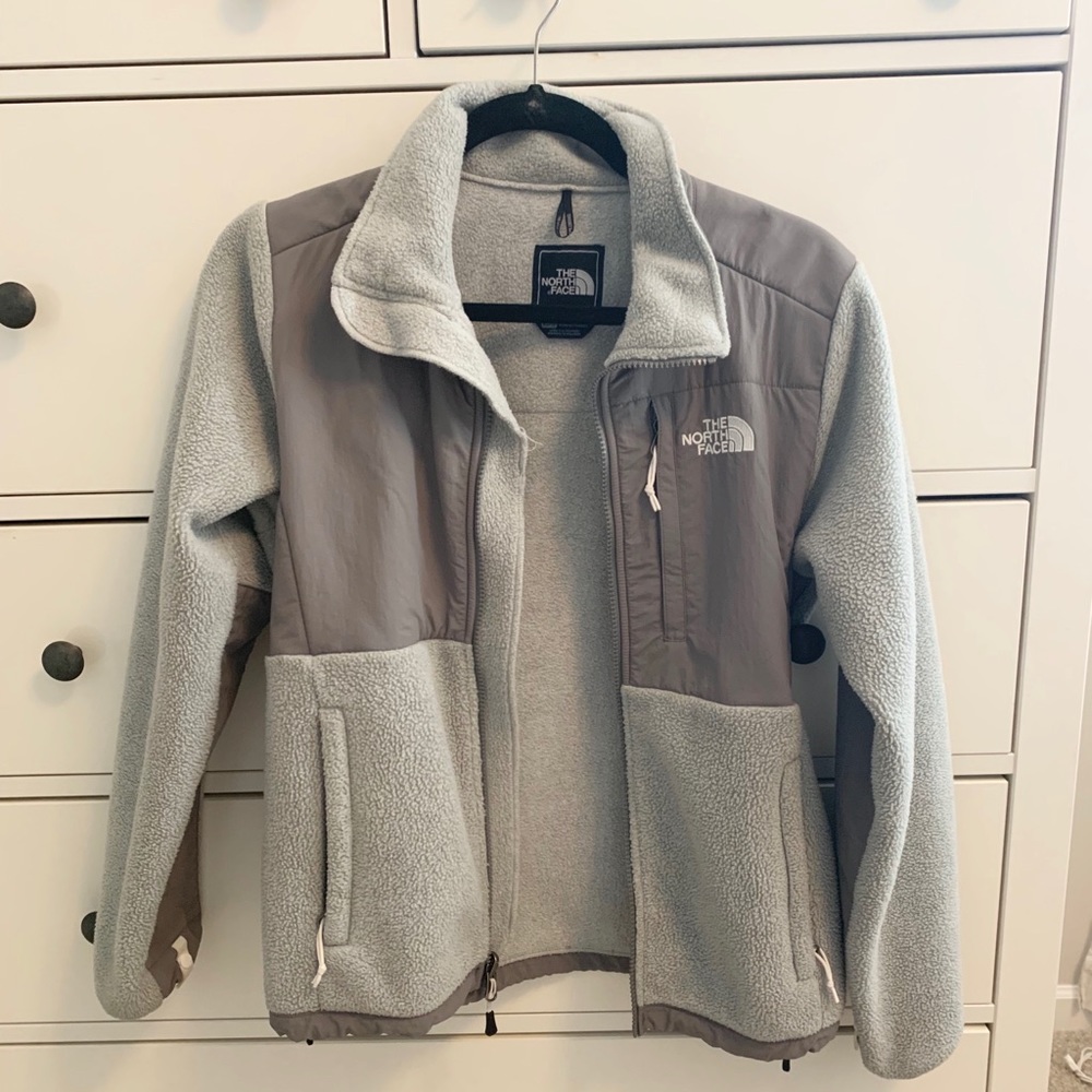 Gray Denali North Face Fleece Jacket XS
